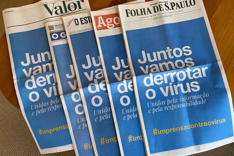 jornais brasileiros unificam capas